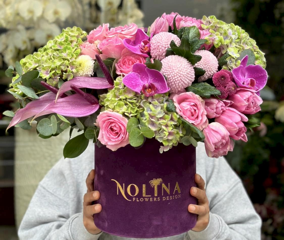 Purple Box Arrangement