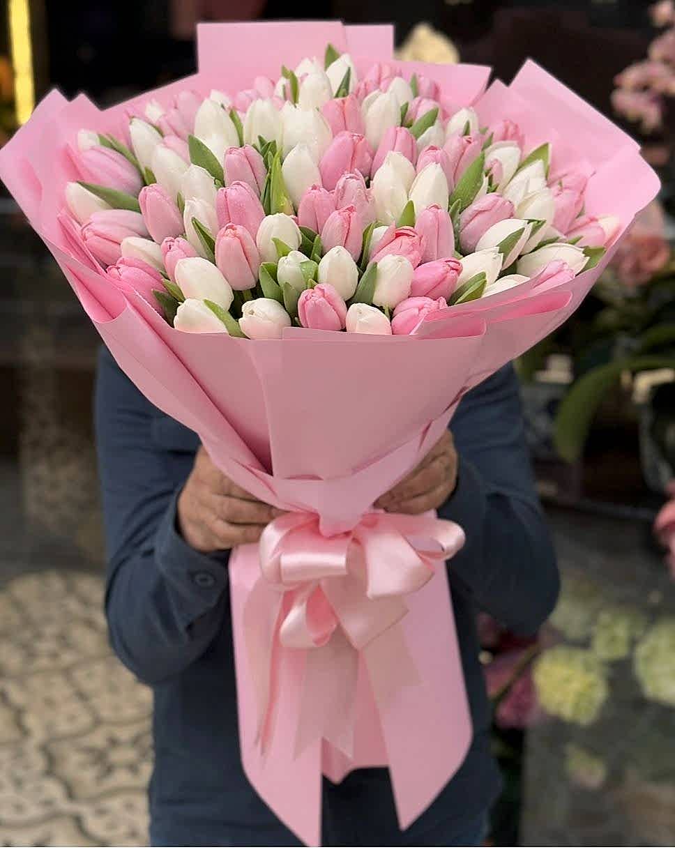White&Pink Tulips 101