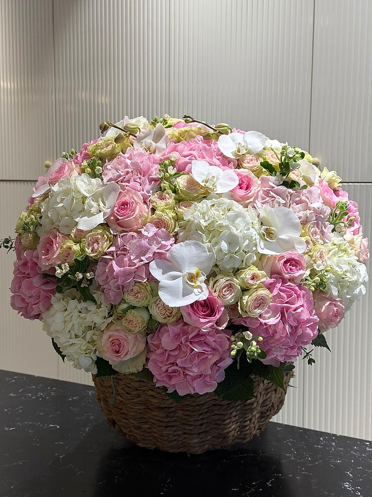 Blush Garden Basket